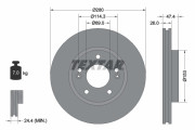 92271403 Brzdový kotouč Shoe Kit Pro TEXTAR