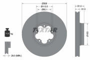 92274303 Brzdový kotouč Shoe Kit Pro TEXTAR