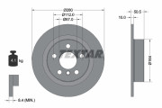 92274603 Brzdový kotouč Shoe Kit Pro TEXTAR