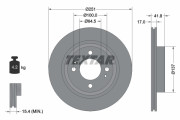 92278003 Brzdový kotouč Shoe Kit Pro TEXTAR