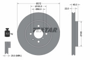 92278203 Brzdový kotouč Shoe Kit Pro TEXTAR
