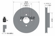 92278703 Brzdový kotouč Shoe Kit Pro TEXTAR