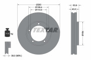 92281703 Brzdový kotouč Shoe Kit Pro TEXTAR