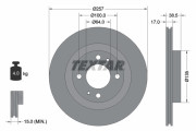 92282503 Brzdový kotouč Shoe Kit Pro TEXTAR