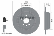 92283003 Brzdový kotouč Shoe Kit Pro TEXTAR