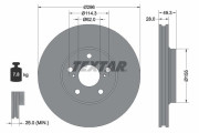 92285103 Brzdový kotouč Shoe Kit Pro TEXTAR