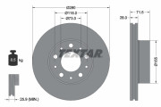 92286103 Brzdový kotouč Shoe Kit Pro TEXTAR