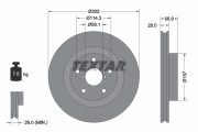 92286203 Brzdový kotouč Shoe Kit Pro TEXTAR