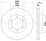 92286803 Brzdový kotouč Shoe Kit Pro TEXTAR