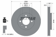 92287003 Brzdový kotouč Shoe Kit Pro TEXTAR