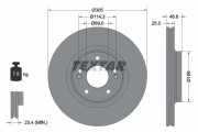 92292203 Brzdový kotouč Shoe Kit Pro TEXTAR