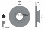 92292603 Brzdový kotouč Shoe Kit Pro TEXTAR