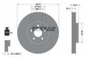 92293603 Brzdový kotouč Shoe Kit Pro TEXTAR