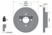 92294703 Brzdový kotouč Shoe Kit Pro TEXTAR