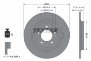 92294803 Brzdový kotouč Shoe Kit Pro TEXTAR