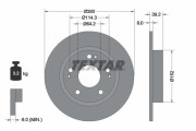 92296903 Brzdový kotouč Shoe Kit Pro TEXTAR