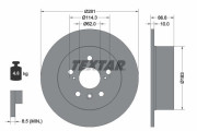 92302503 Brzdový kotouč Shoe Kit Pro TEXTAR