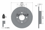 92303603 Brzdový kotouč Shoe Kit Pro TEXTAR