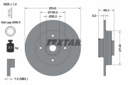 92305403 Brzdový kotouč Shoe Kit Pro TEXTAR