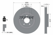 92306303 Brzdový kotouč Shoe Kit Pro TEXTAR