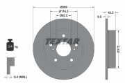 92308303 Brzdový kotouč Shoe Kit Pro TEXTAR