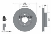 92314003 Brzdový kotouč Shoe Kit Pro TEXTAR