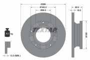92316903 Brzdový kotouč Shoe Kit Pro TEXTAR
