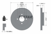 92320603 Brzdový kotouč Shoe Kit Pro TEXTAR