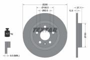 92323803 Brzdový kotouč Shoe Kit Pro TEXTAR