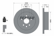92334403 Brzdový kotouč Shoe Kit Pro TEXTAR