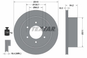 92336503 Brzdový kotouč Shoe Kit Pro TEXTAR