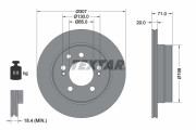 92338503 Brzdový kotouč Shoe Kit Pro TEXTAR