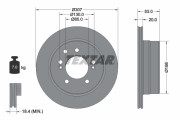 92341003 Brzdový kotouč Shoe Kit Pro TEXTAR