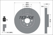 92344703 Brzdový kotouč Shoe Kit Pro TEXTAR
