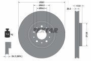 92349303 Brzdový kotouč Shoe Kit Pro TEXTAR