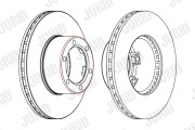 561254J Brzdový kotouč JURID