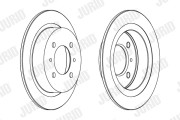 561728J Brzdový kotouč JURID