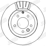 562325J Brzdový kotouč JURID