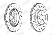 562399J Brzdový kotouč JURID