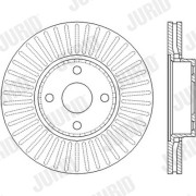 562436J Brzdový kotouč JURID