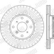 562458J Brzdový kotouč JURID
