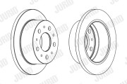 562835JC Brzdový kotouč JURID