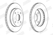 562867JC Brzdový kotouč JURID