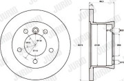 569121J Brzdový kotouč JURID