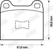 571221D Brzdové destičky JURID