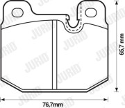 571271D Brzdové destičky JURID