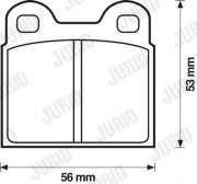 571429J Brzdové destičky JURID