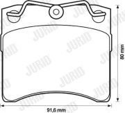 571458J Brzdové destičky JURID