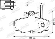 571855J Brzdové destičky JURID