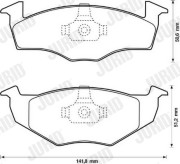 571939D Sada brzdových destiček, kotoučová brzda JURID